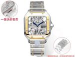THB Factory Cartier Santos Skeleton Face 39.8*9.08mm Swiss Langda 4S20 Movement SS Band Watch
